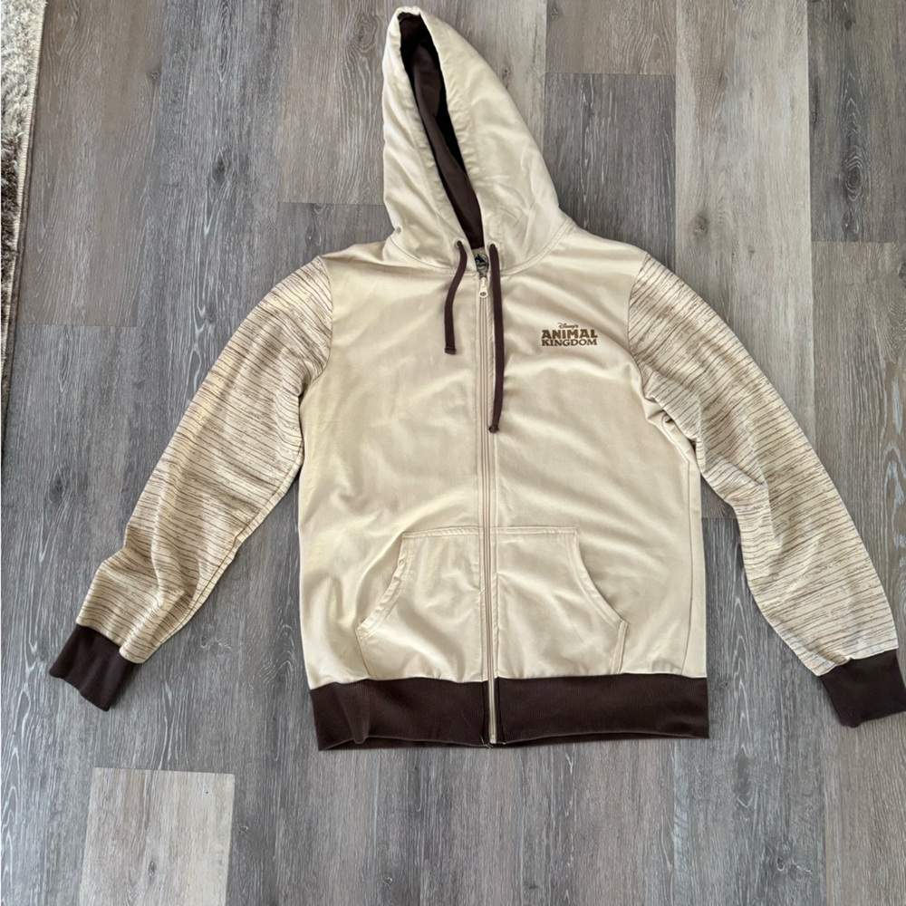 Disney’s Animal Kingdom “Tree of Life” Cream and Brown Logo Hoodie